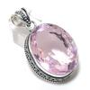 Ювелирное украшение ручной работы из стерлингового серебра 925 пробы с розовым кунцитом 1,97 дюйма F2Y08