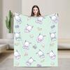 Pochacco Dog Pattern Blanket Cartoon  Plush Throw Blankets Airplane Travel Printed Soft Warm Bedsprea