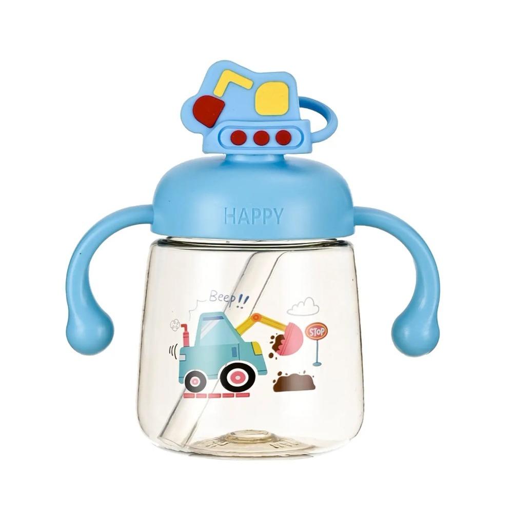 with Straw Baby Drinking Cup Cartoon Toddler Milk Cup Portable Baby Feeding Bottle Baby