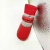 4 шт. Водонепроницаемые ботинки для щенков Теплые чехлы для лап собак Милые зимние ботинки для собак для маленьких собак Чихуахуа
