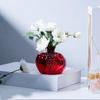 Прозрачная гранатовая стеклянная ваза Красная фруктовая ваза Креативная гидропонная ваза для цветов Настольная