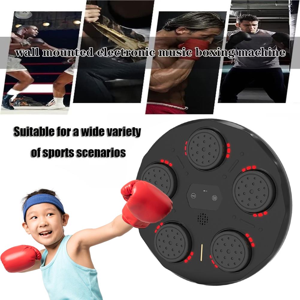 Smart Music Boxing Machine for Kids Hanging Sandbag Boxing Athletic Training Agility Reaction Wall Target Home Exercise Equipment