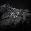 925 Silver Hypoallergenic Star Cross Earrings Fashion Unique Design Gothic Style New Trendy Versatile Earrings Jewelry for Women