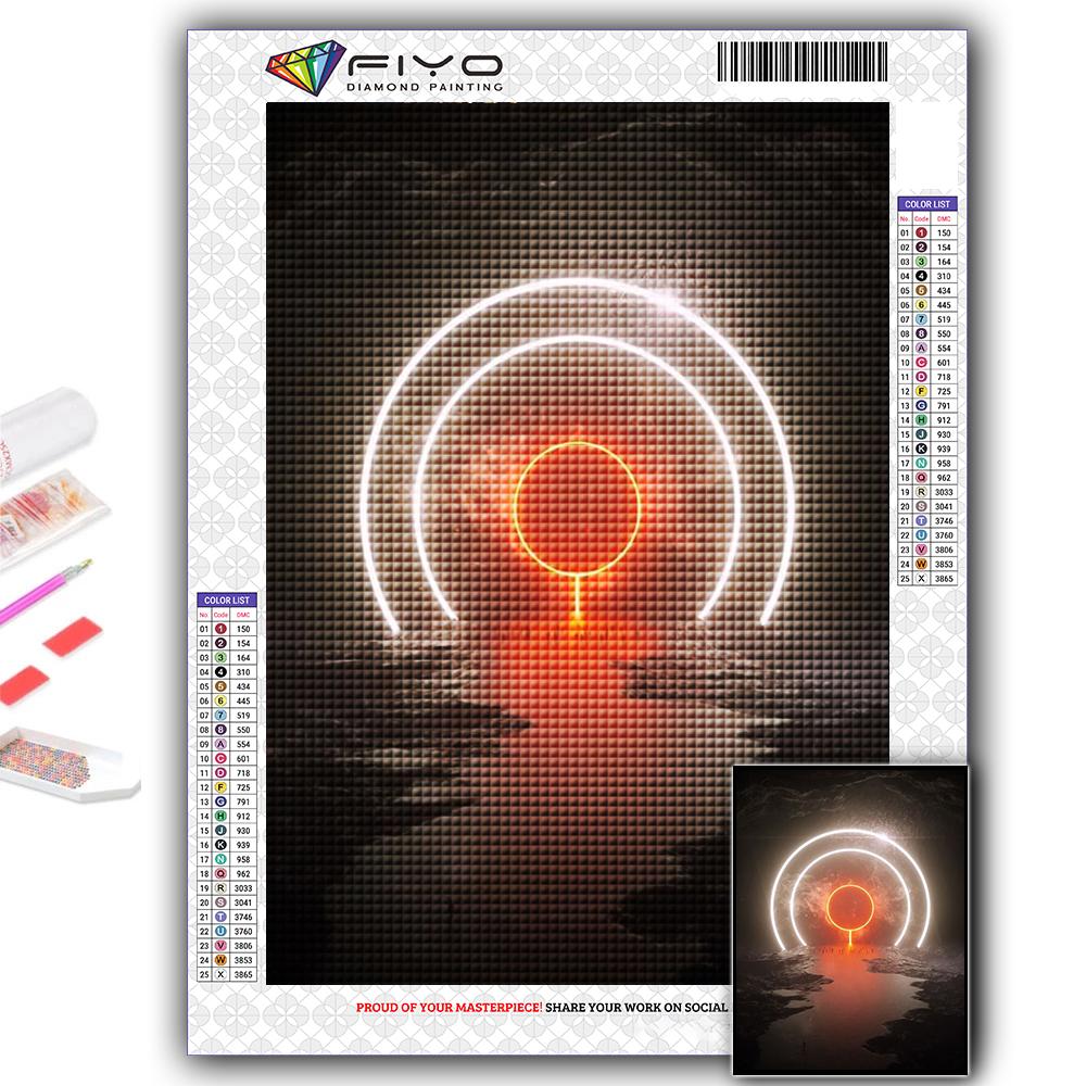 5D алмазная живопись, полный алмаз, киберпанк, геометрическая эстетика, алмазная живопись, ручная работа, сделай сам, алмазная мозаика, картина, украшение для дома