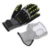 OEM 5-Level Anti-Cutting Anti-Collision Safety Gloves Nitrile Smooth Texture 7oz Thickness 26cm Length Mechanical Work Gloves