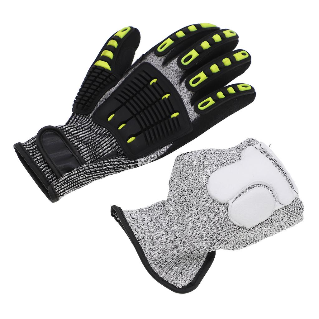 OEM 5-Level Anti-Cutting Anti-Collision Safety Gloves Nitrile Smooth Texture 7oz Thickness 26cm Length Mechanical Work Gloves