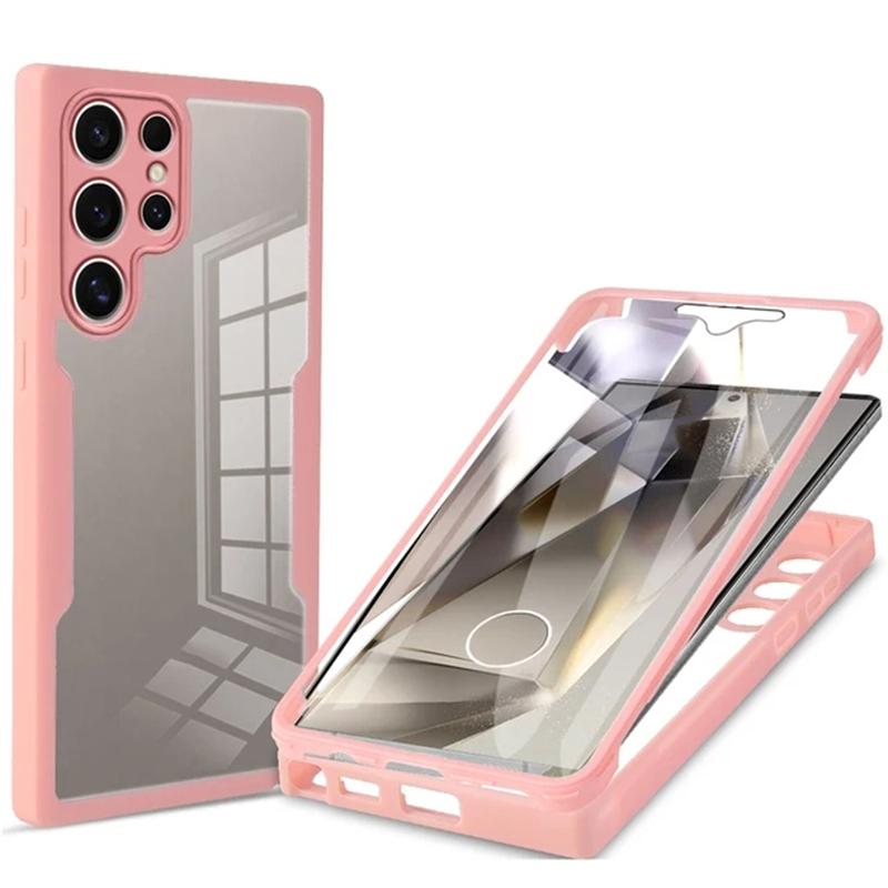 Противоударный прозрачный защитный чехол для Samsung Galaxy S24 Ultra Plus A55 A35 A25 A15 A05 A05S 5G 4G Мягкий защитный чехол из ТПУ для всего тела