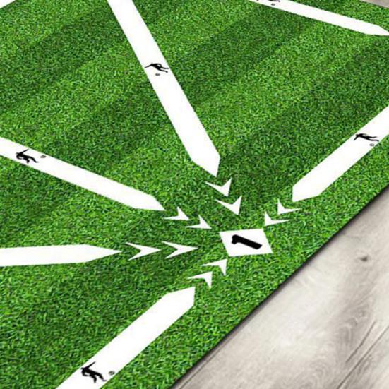 Футбольный коврик для тренировки шагов, нескользящий, с низким уровнем шума, коврик для системы тренировок футбола, коврик для тренировки ловкости шагов для тренировки дриблинга дома