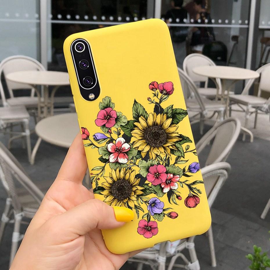 Phone Case For Xiaomi Mi 9 Lite Case Cute Silicone Back Cover For Xiaomi Mi 9 SE Mi9 9SE Mi9lite Phone Shell Soft TPU Bumper