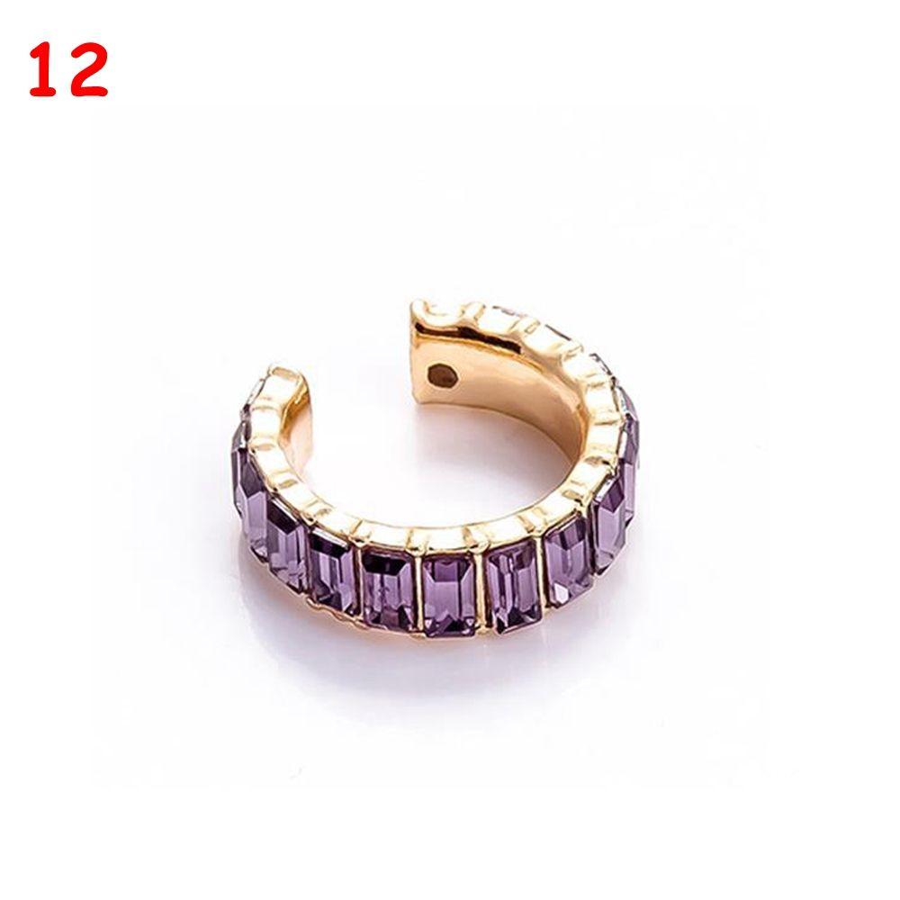 Ювелирные изделия Стразы Подвеска Без Пирсинга C-образные Кубические Цирконии Серьги-манжеты CZ Заявление