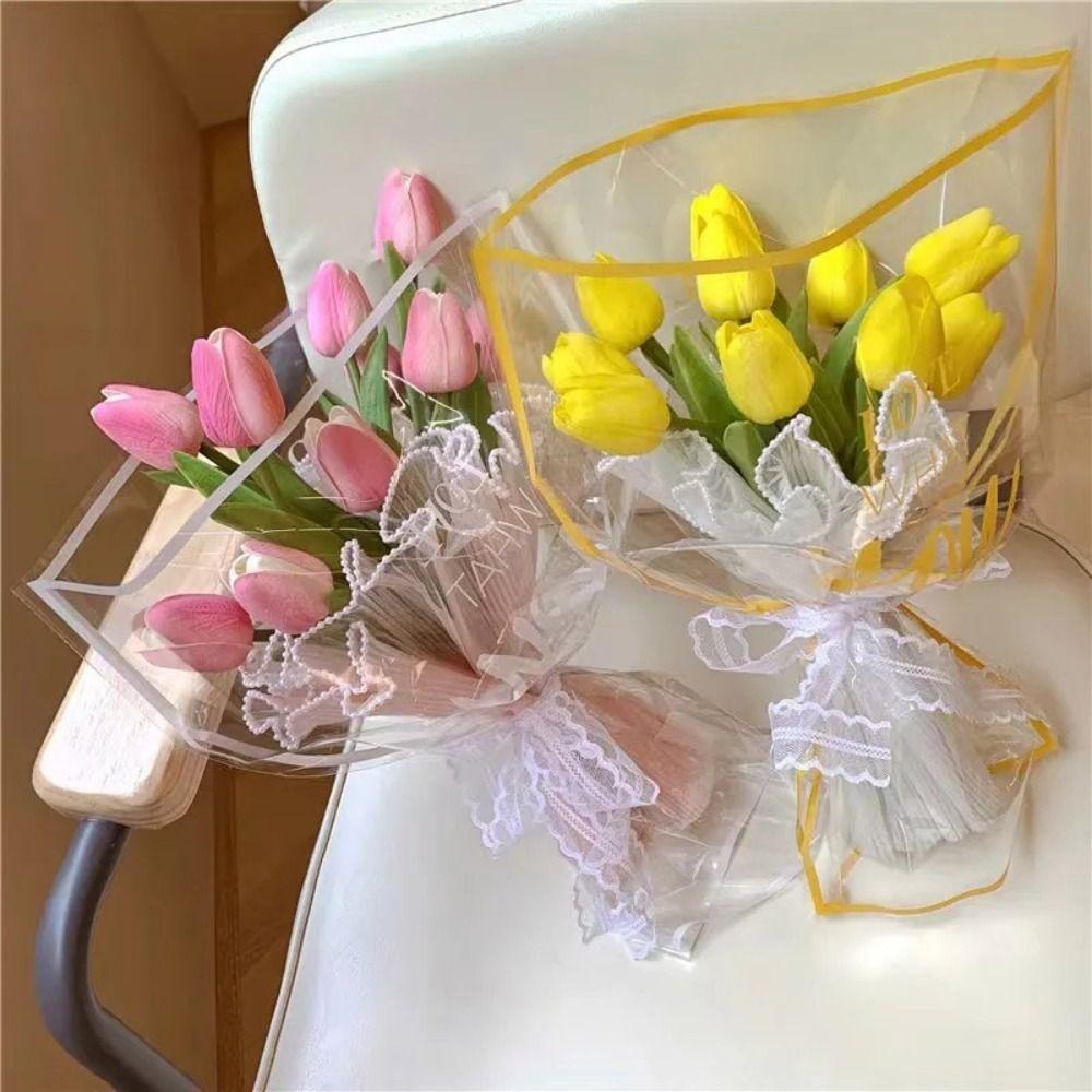 30Pcs/Set Photo Props Flower Wrapping Bag Flower Packaging Materials for Mother's Day