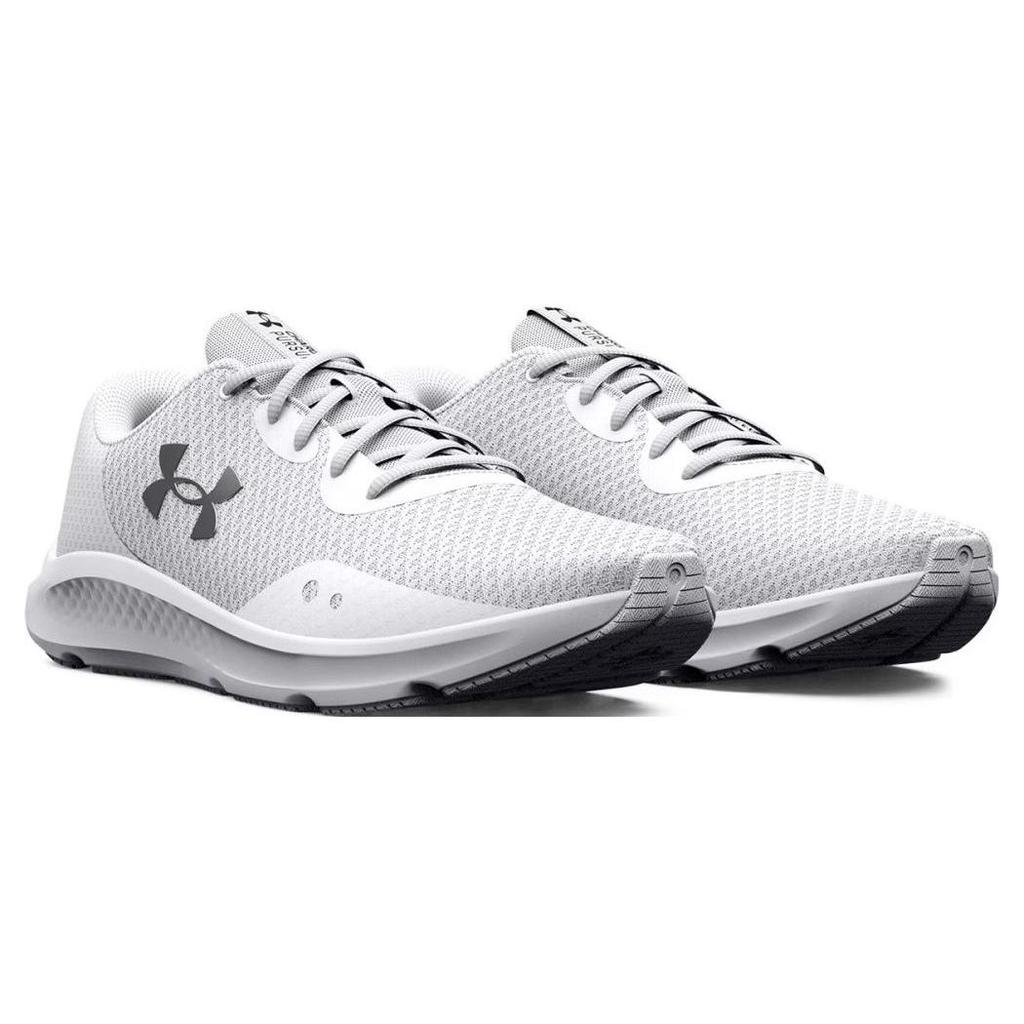 Under Armour Charged Pursuit 3 белые металлические серебристые мужские кроссовки 3024878-101