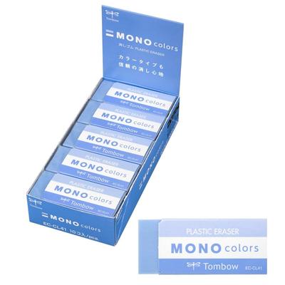 Tombow Ластик MONO Monocolors Синий, Набор из 10 штук, EC-CL41-10P