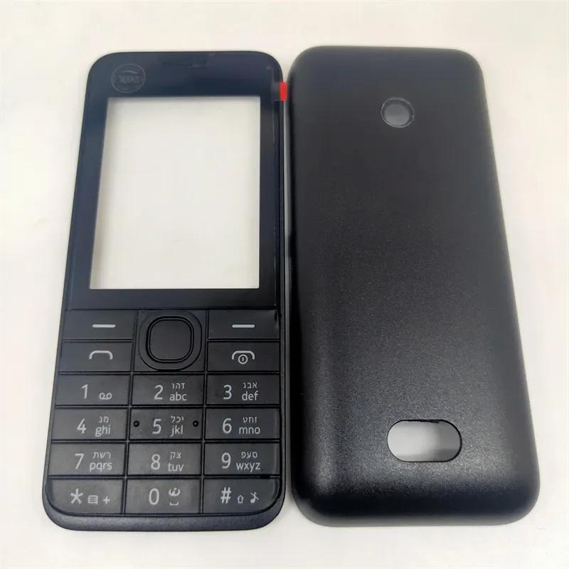 Для Nokia 208 Полный Комплект Корпуса Чехол Клавиатура Английская Запчасти