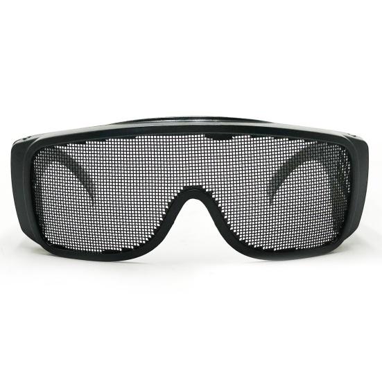 Защитные очки с линзами из металлической сетки, ударопрочные, легкие, портативные, для улицы
