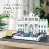 Нетоксичные 667 деталей Фонтан Треви Римская Fontana Di Trevi Строительные блоки Архитектура Мира Кирпичики Мелкая Деталь Сборка Кирпичиков Модель