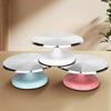 Cake Turntable Revolving Cake Stand Aluminum Alloy 10/12 Inch Silent Bearing Rounded Edges For Home For Cake Decorating Supplies