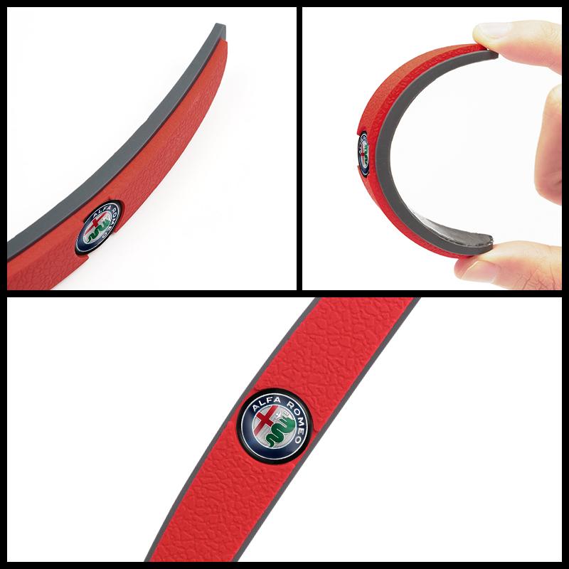 KQORV1 4Pcs Car Anti-collision Strips Door Rearview Mirror Protector Sticker For Alfa Romeo Giulietta GT 159 147 156 Giulia MiTo Disco
