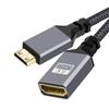 Мини-адаптер HDMI в HDMI, адаптер видеоданных HD, высокоскоростной мини-адаптер HDMI, серый, 20 см [SZSL] (мужчина) (женский) 3D/4K@60Гц