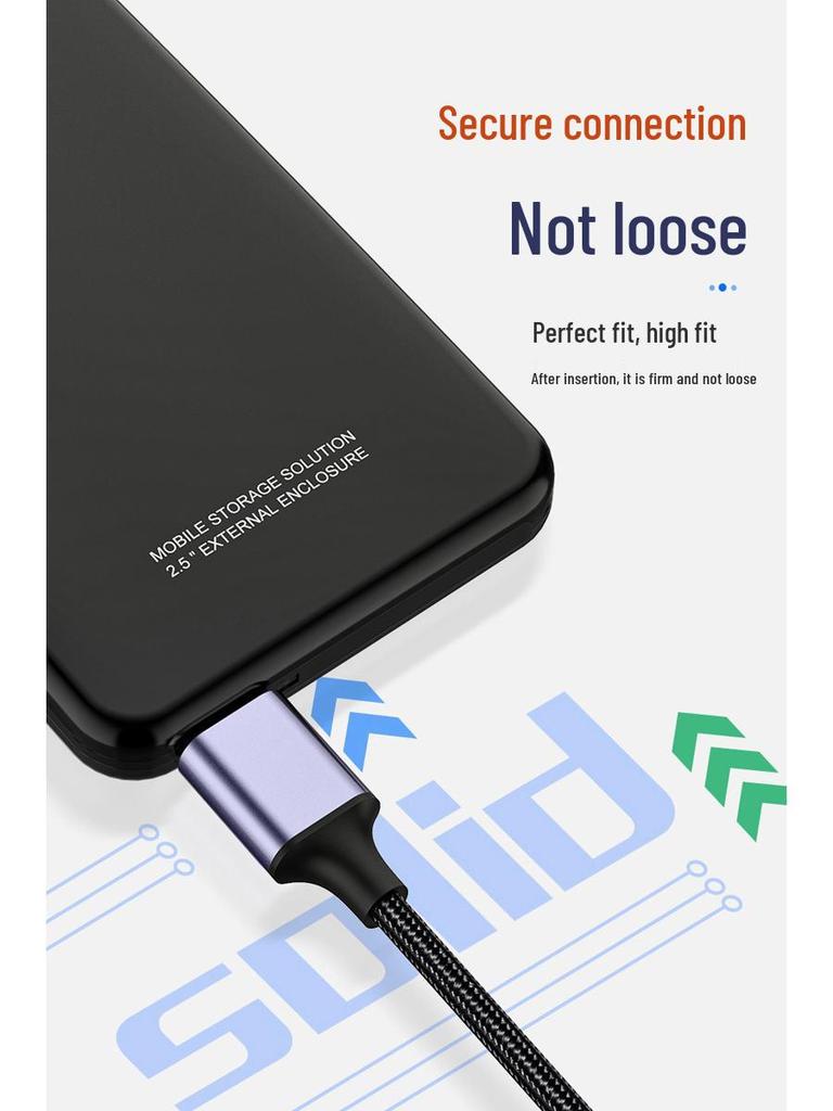 Type-C to Micro-B Multi-Function Data Cable for Mobile and Computer Connection