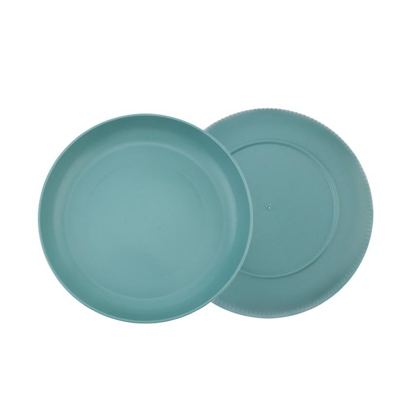 4 шт. 8,9-дюймовые небьющиеся легкие тарелки из пшеничной соломы, пищевые, разноцветные, глубокие тарелки для микроволновой печи и посудомоечной машины