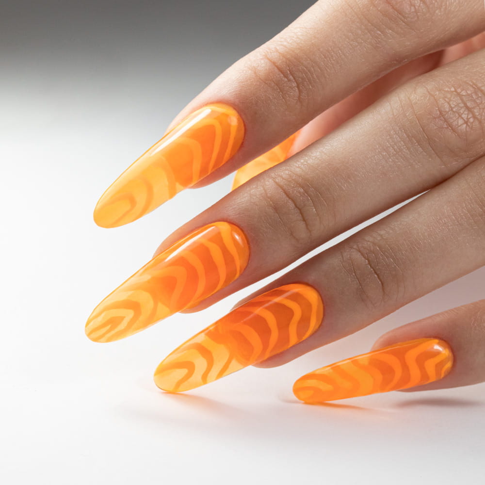 Kolorowy Top Bez Przemywania Top No Wipe Crystal Glass Molly Nails Orange Hema/Di-Hema Free 10G