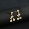 New Sweet Cherry Earrings for Women Red Cherry Fruit Stud Earring Cute Girl Simple Exquisite Edition Luxury Designer Jewelry