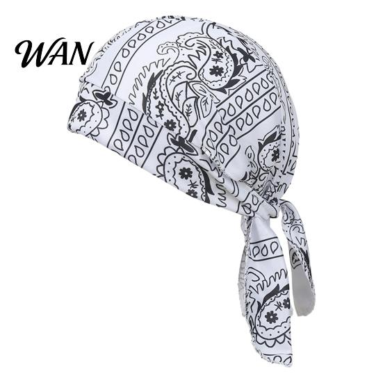 Cashew Print Turban Hat with Long Adjustable Straps Classic Street Style Pattern Breathable Soft Fabric Sweat-Absorbent Headscarf All Day Wear