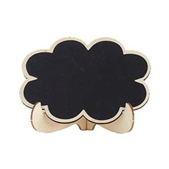 Мини-меловая доска с подставкой, многоразовая маленькая доска, украшение, стираемая деревянная доска для сообщений, табличка, настольное украшение