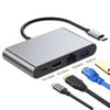 4 in 1 Usb-c Hub Adapter Type-c to 4k HD Converter Ethernet Usb 3.0 PD Hub for Mac Book Hub