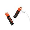 Литий-ионная аккумуляторная батарея Micro USB 1,5 В AAA, 1000 мВтч, 690 мАч, зарядка через USB, батарейки типа aaa