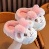 Children's Slippers for Women, Winter Women, Boys, Rabbits, Cute Soft Soled Warm Home, Anti Slip Baby Fur Shoes