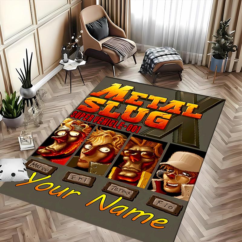 Custom personalization Metal Slug Area Rug - Perfect For Kitchen, Bathroom,Laundry Room Decor Large Size Available,Gift All Seasons