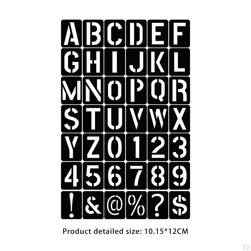 42 шт. трафареты с буквами алфавита, шаблоны символов и цифр, журнал шаблонов для рисования праздничного декора