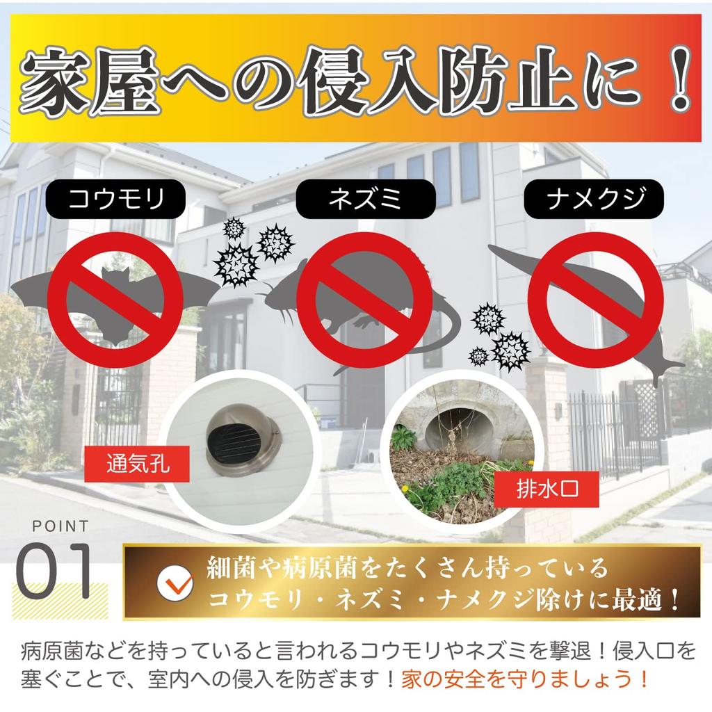 RERACO Copper Mesh and Rat Bat and Mouse Repellent Sheet, Bat, Mice, Slugs, Repellent, (6m)