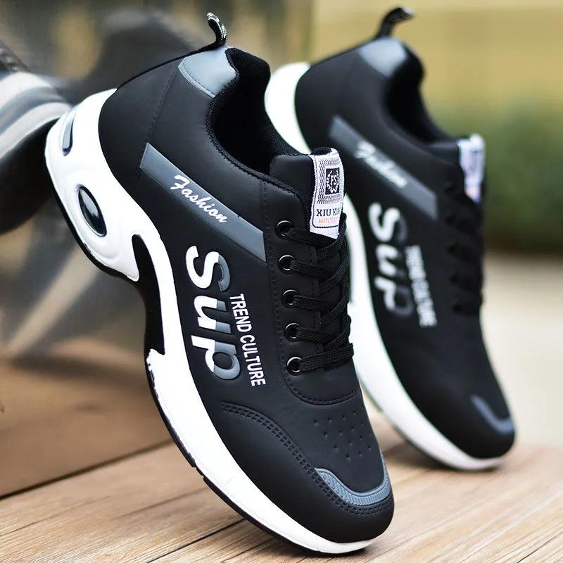Large Sizes Spring Waterproof Shoes Mens Korean Style All-match Men Summer Casual Shoes Sneakers Non-slip Wear-resistant Sport Shoes
