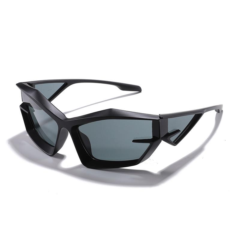 Солнцезащитные очки Trend Punk, женские футуристические очки особой формы, мужские персонализированные ветрозащитные очки, солнцезащитные очки