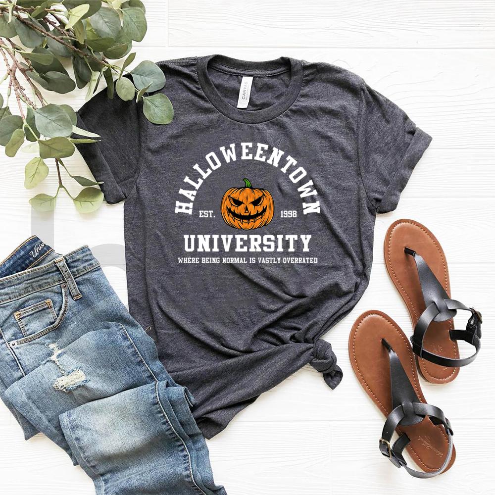 2025 Vintage halloweentown TShirt Unisex Women Halloween Shirt Pumpkin Face Graphic Tee retro fall HalloweenTown Movie Shirts