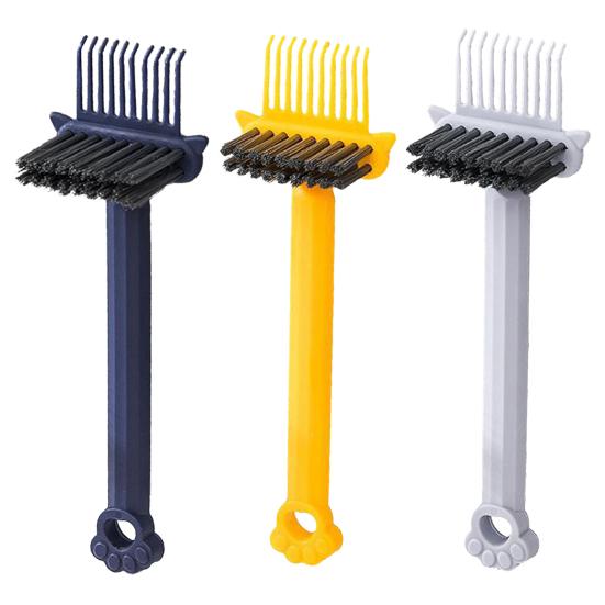 1/2/3/4 шт. Очиститель для волос с ручкой в виде кошачьей лапки Двусторонняя массажная расческа с воздушной подушкой Инструмент для чистки Портативный для дома, путешествий, салона Инструмент для удаления волос с расчески