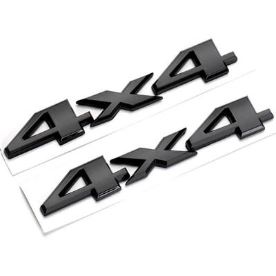 NOELAMOUR Наклейка-эмблема для автомобиля 4x4 Набор из 2 шт. 3D 3D 3D Стильная наклейка 4wd (черный)