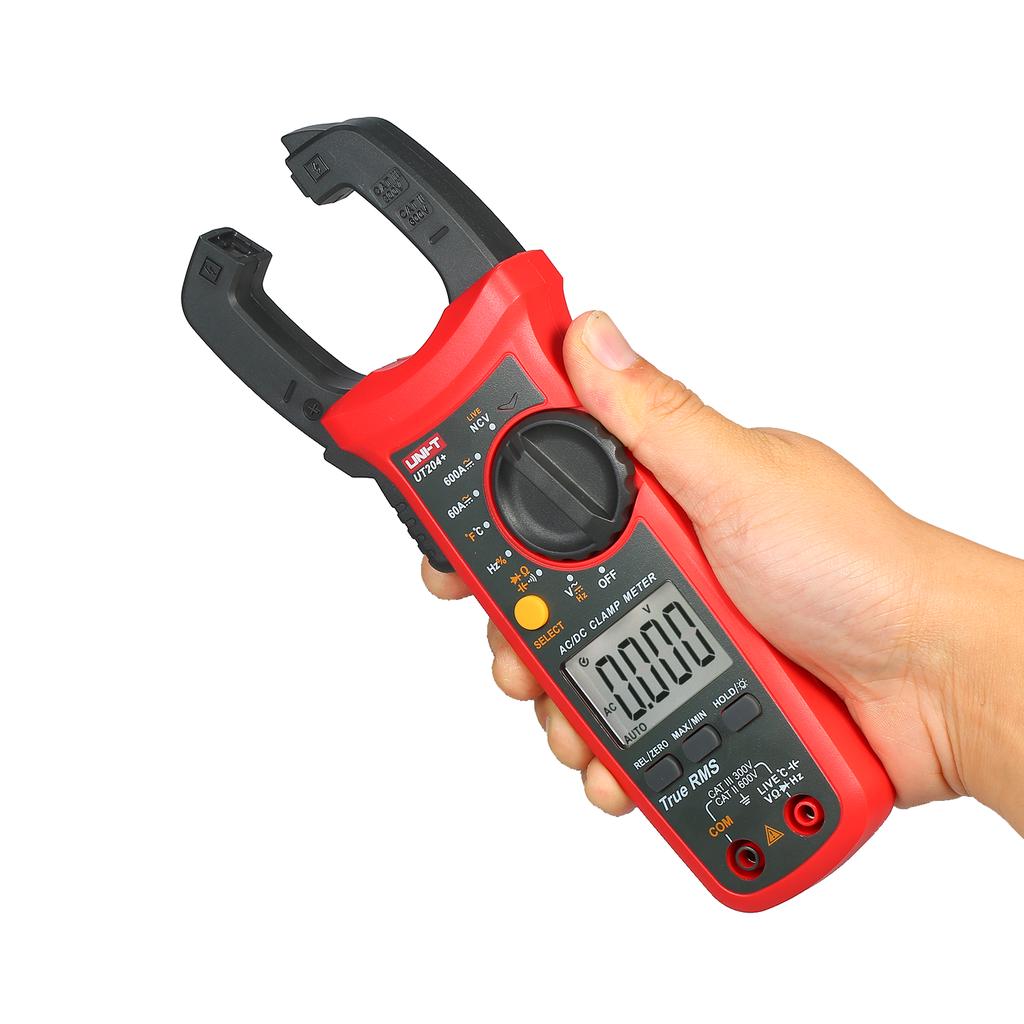 UNI T UT204+ 6000 Counts Digital Clamp Meter True RMS Multimeter Clamp Ammeter Voltage Meter NCV Test Universal Meter
