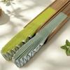 Solid Color Folding Hand Fan Bamboo Frame Retro Handheld  Fan Mini Shell Fan  Chinese Style