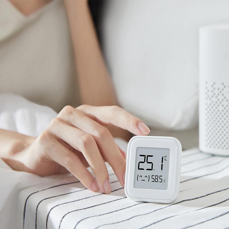 Обновленная версия Xiaomi Mijia Bluetooth термометр гигрометр чернильный экран умный монитор температуры и влажности напоминание режим ребенка