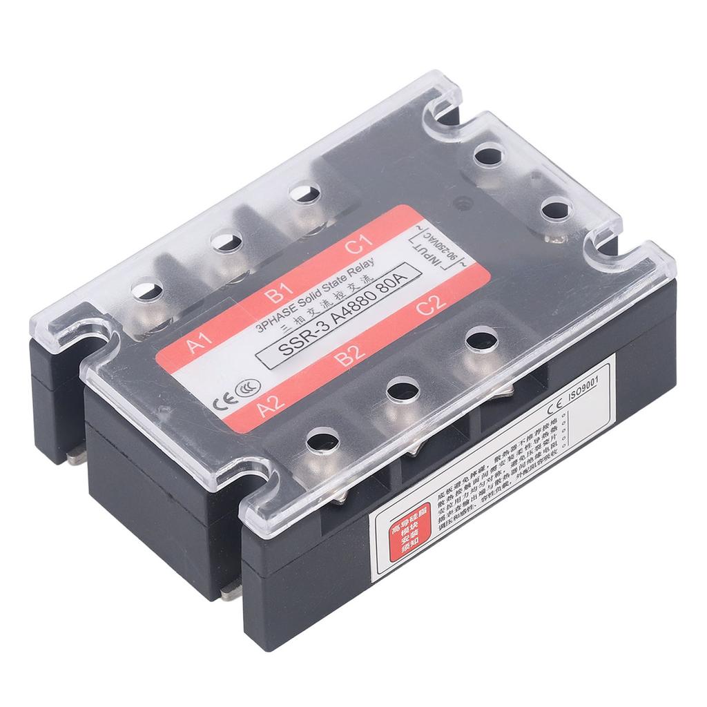 3 Phase Solid State Relay Peaking Voltage 600VAC Bidirectional SCR Output AC To AC SSR Module 480V 8