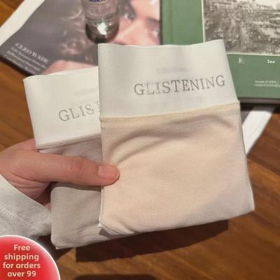 Тонкие бесшовные трусы-брифы для девочек из антибактериального дышащего модала телесного цвета со средней талией и обхватом бедер