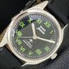 HAND-WINDING VINTAGE HMT JAWAN INDIAN MENS BLACK COLOR DIAL WATCH A700289-5 R202-a700289