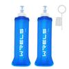 Soft Flask Hydration Bottle, 150ml/250ml/500ml, Foldable, with Dustproof Cap, Lightweight, for Running, Marathons, Hiking, and Mountaineering (Blue, 2