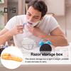 Прозрачный ящик для хранения бритвы, портативный дорожный мужской ручной электронный бритвенный станок, держатель для триммера для бороды, контейнер, защитный чехол-органайзер