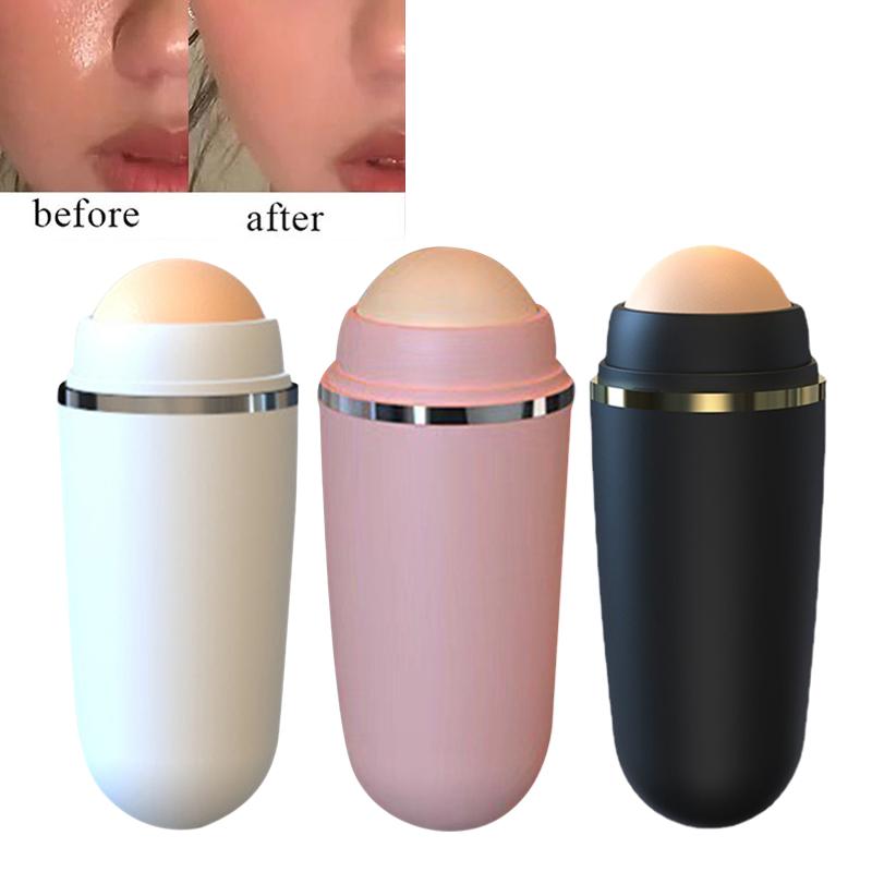 1 шт., ролик для поглощения масла для лица, вулканический камень, маслопоглотитель, моющийся Т-зонный масло для лица, инструмент для удаления масла, уход за кожей, чистящий инструмент для макияжа