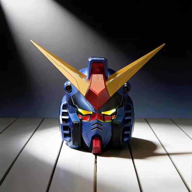 Новый Rx78 Yuanzu Выставка комиксов Косплей Шлем Фигурки Действия Носимая Светящаяся Версия Модные Игрушки Подарки на День Рождения Коллекционные